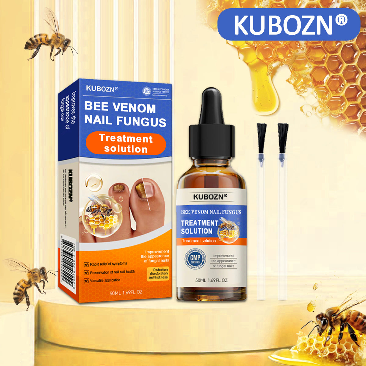 KUBOZNĀ® š£Bee Venom Nail Fungus Treatment Solutionš£