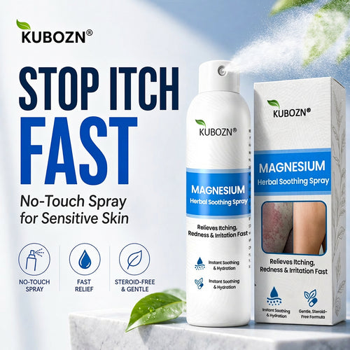 🔥 KUBOZN® Magnesium Spray – Fast Relief for Itchy, Red & Sensitive Skin (Even Intimate Areas)