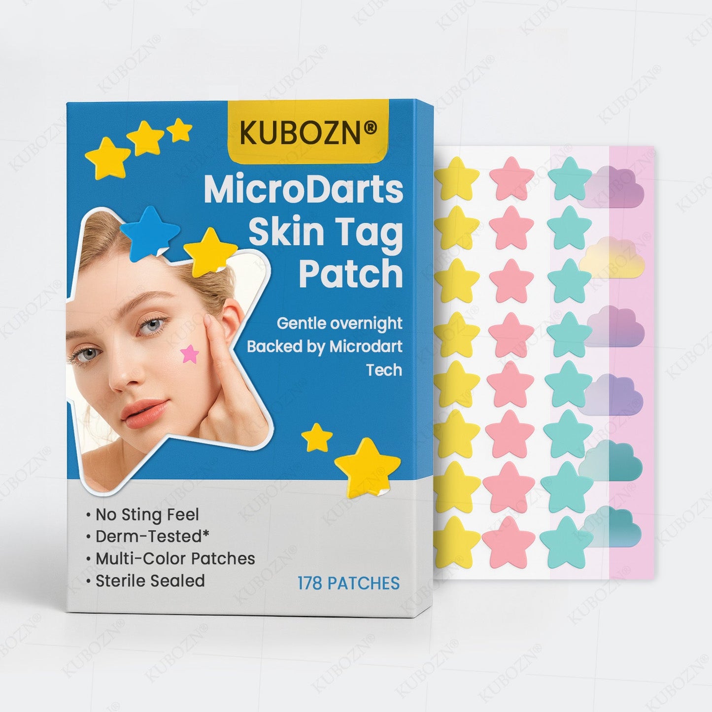 ✨ KUBOZN® MicroDarts Skin Tag Patch – Fun Shapes Edition for Gentle Care 🅱︎