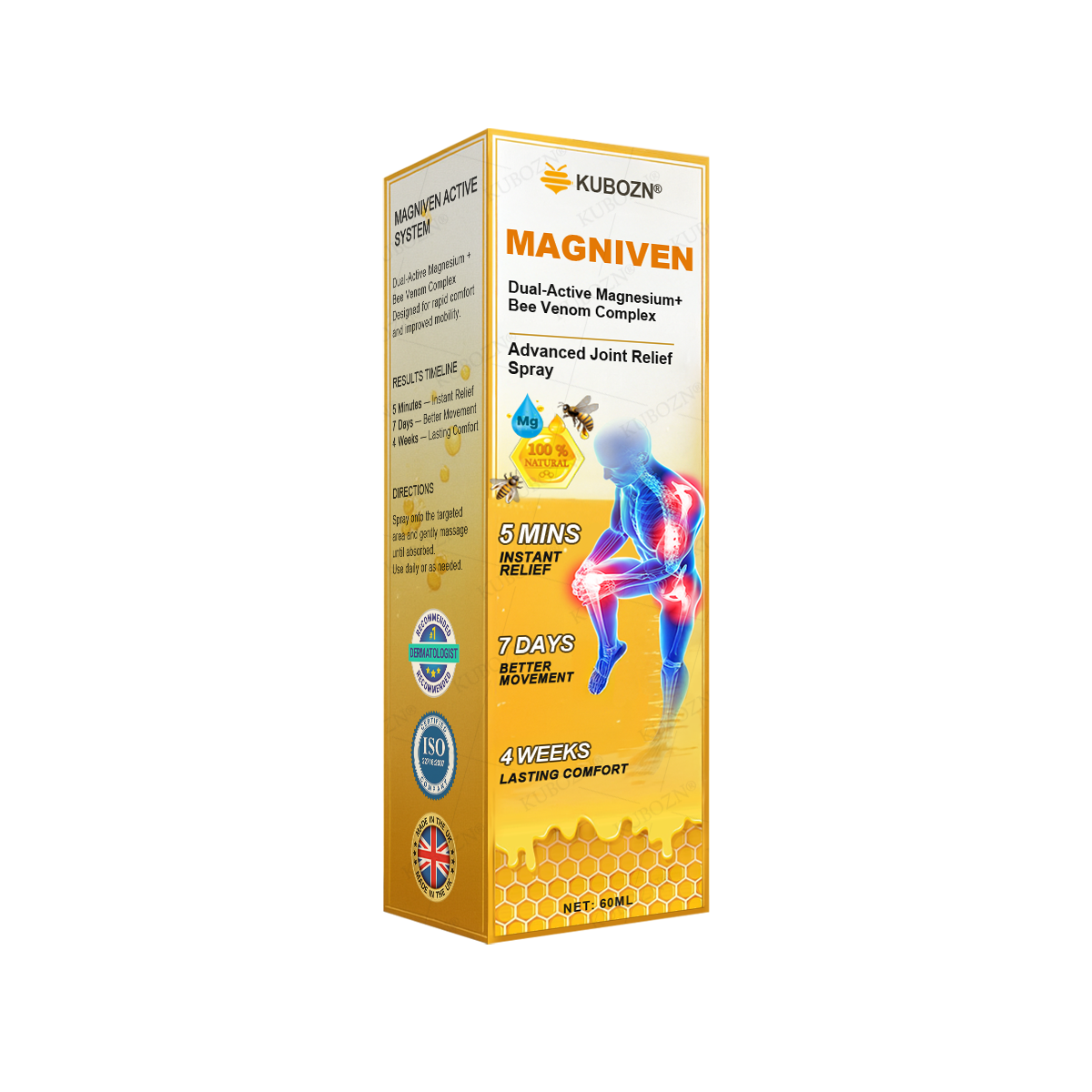 🇬🇧🥇 KUBOZN® MagniVen Joint Comfort Spray — Fast-Acting Ease & 4-Week Support