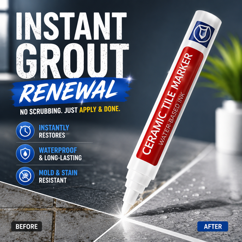 🔥KUBOZN® Anti-Mould & Waterproof Joint Pen for Ceramic Tiles! 🖌️