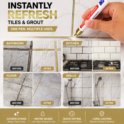 🔥KUBOZN® Anti-Mould & Waterproof Joint Pen for Ceramic Tiles! 🖌️