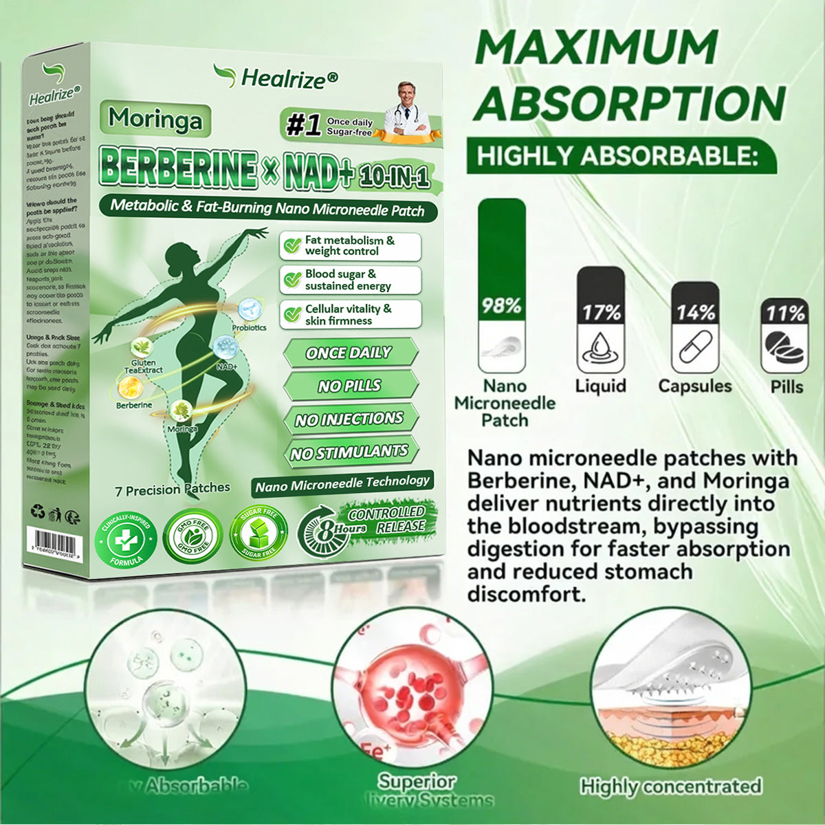 𝗢𝗳𝗳𝗶𝗰𝗶𝗮𝗹 𝗦𝘁𝗼𝗿𝗲 | ⏳⏳Healrize® 𝙈𝒐𝒓𝒊𝒏𝒈𝗮 · 𝗕𝗲𝗿𝗯𝐞𝐫𝐢𝐧𝙚 × 𝙉𝑨𝑫+ 𝟏𝟎-𝙞𝙣-1 𝘼𝒅𝒗𝒂𝒏𝒄𝒆𝐝 𝐍𝐚𝐧𝙤 𝙈𝙞𝙘𝙧𝙤𝙣𝒆𝒆𝒅𝒍𝐞 𝐏𝐚𝐭𝙘𝙝(𝗝𝘂𝘀𝘁 𝗼𝗻𝗰𝗲 𝗮 𝗱𝗮𝘆, 𝘃𝗶𝘀𝗶𝗯𝗹𝗲 𝗿𝗲𝘀𝘂𝗹𝘁𝘀 𝗶𝗻 𝟳 𝗱𝗮𝘆𝘀) ✅𝗙𝗼𝗿: 𝗼𝗯𝗲𝘀𝗶𝘁𝘆, 𝗹𝗼𝗼𝘀𝗲 𝘀𝗸𝗶𝗻, 𝘁𝘆𝗽𝗲 𝟮 𝗱𝗶𝗮𝗯𝗲𝘁𝗲𝘀, 𝘀𝗹𝗲𝗲𝗽 𝗮𝗽𝗻𝗲𝗮, 𝗷𝗼𝗶𝗻𝘁 𝗶𝘀𝘀𝘂𝗲𝘀, 𝗮𝗻𝗱 𝗺𝗼𝗿𝗲