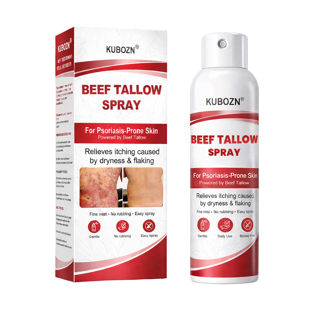 KUBOZN® Beef Tallow Spray — The No-Rub Relief for Psoriasis-Prone Skin✨ (Offer)