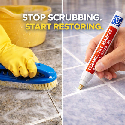 🔥KUBOZN® Anti-Mould & Waterproof Joint Pen for Ceramic Tiles! 🖌️