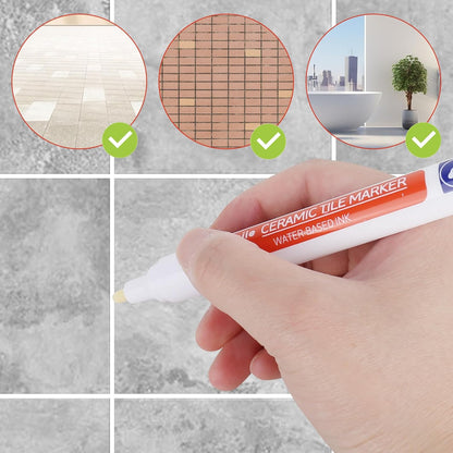 🔥KUBOZN® Anti-Mould & Waterproof Joint Pen for Ceramic Tiles! 🖌️