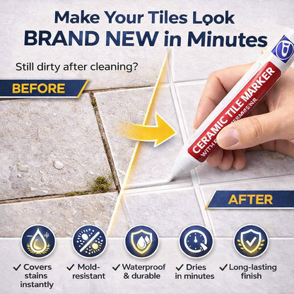 🔥KUBOZN® Anti-Mould & Waterproof Joint Pen for Ceramic Tiles! 🖌️