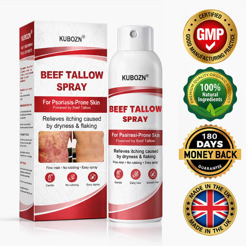 KUBOZN® Beef Tallow Spray — The No-Rub Relief for Psoriasis-Prone Skin✨ (Offer)