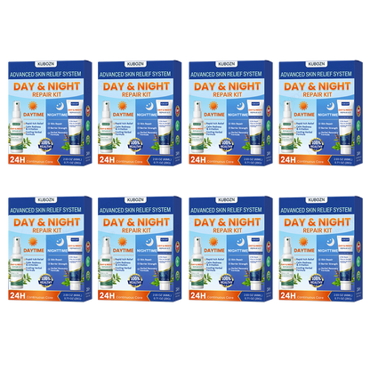 KUBOZN® Eczema Day & Night Repair System - 100% Steroid-Free Relief Duo for Intense Itch, Redness & Broken Skin (offer)