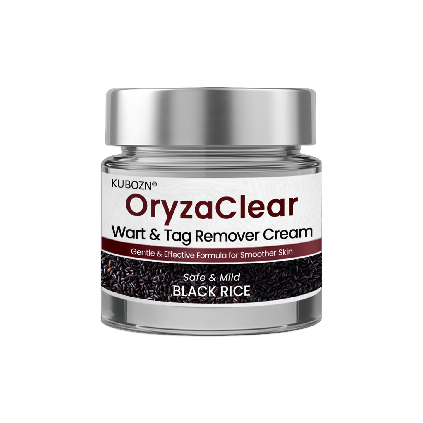 ✨KUBOZN® OryzaClear – Black Rice Softening Cream · Botanical Care for Skin Tags & Uneven Texture 🅱︎