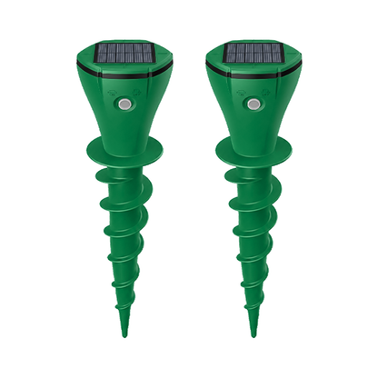 🌸Hot Sale 50% OFF☘️Solar Powered Waterproof Screw Mole Repellent (OFFER)