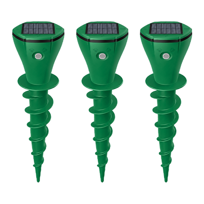 🌸Hot Sale 50% OFF☘️Solar Powered Waterproof Screw Mole Repellent (OFFER)