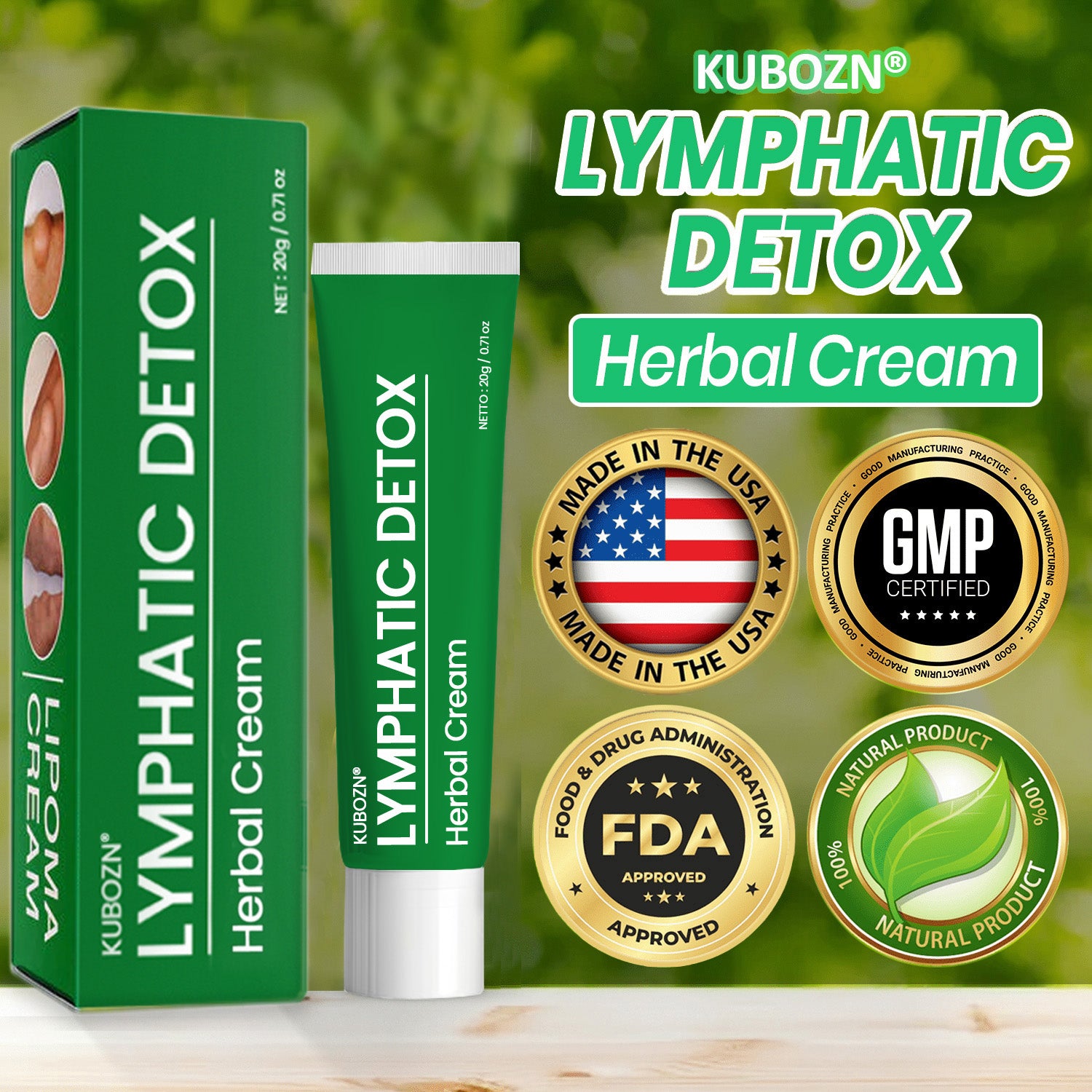 KUBOZN® Lymphatic Detox Herbal Cream