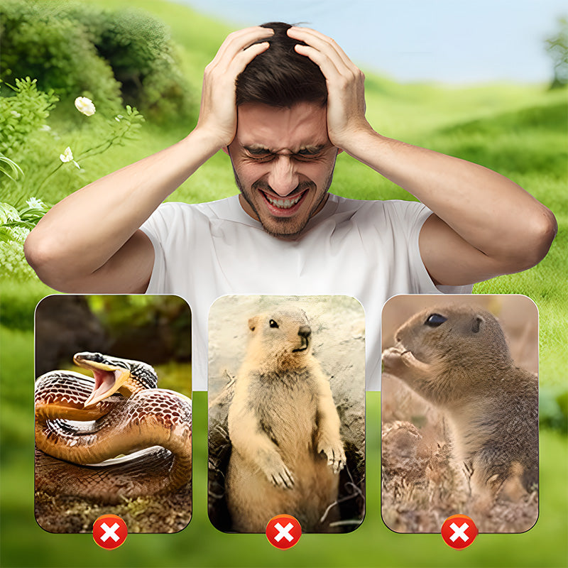 🌸Hot Sale 50% OFF☘️Solar Powered Waterproof Screw Mole Repellent (OFFER)