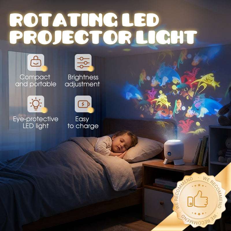 🔥Hot Sale🔥 Billhol® Dynamic Rotating LED Projector Light